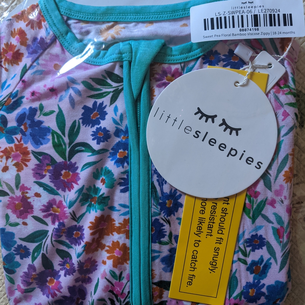 Little Sleepies Sweet Pea Floral Pajamas